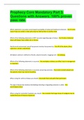 Prophecy Core Mandatory Part 3&period; Questions with Answers&period; 100&percnt; proven pass rate&period;