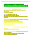 Rasmussen Patho Final Exam&period; All Questions with elaborations&period; Latest 2022