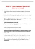 NUR 111 PACKAGED EXAMS WITH COMPLETE SOLUTIONS &lpar;A&plus; GRADED&rpar;