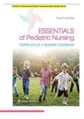 Test Bank For Essentials of Pediatric Nursing 4th Edition By Kyle Carman