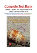 Test Bank for General Organic and Biochemistry 10th Edition Katherine Denniston, Joseph Topping, Danae Quirk Dorr