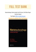 Nanotechnology Understanding Small Systems 3rd Edition Rogers Solutions Manual with Question and Answers&comma; From Chapter 1 to 11