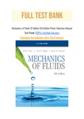 Mechanics of Fluids SI Edition 5th Edition Potter Solutions Manual with Question and Answers&comma; From Chapter 1 to 14