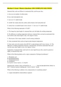 Biochem 2: Exam 1 Mastery Questions AND COMPLETE SOLUTIONS