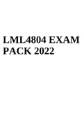 LML4804 EXAM PACK 2022