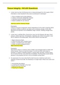 Tissue Integrity - NCLEX Questions
