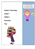 Grade 7 Exam Term 4 Package Deal for History and Tegnology