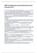 WRT Certification Actual Questions And Answers &lpar;A&plus;&rpar;