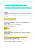 ATI Care of Children RN (RETAKE) Proctored Exam -  Peds 2022.  All 70 Questions with the Answers Highlighted