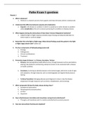 Patho Exam 1 questions