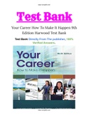 Your Career How To Make It Happen 9th Edition Harwood Test Bank with Question and Answers, From Chapter 1 to 14