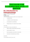 Test Bank for Porth's Essentials of Pathophysiology 5th Edition by Tommie L Norris