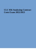 Comprehensive Assessment Results | Turned In Advanced Health Assessment - Chamberlain, NR509 2022/2023  2 Exam (elaborations) CLC 056 Analyzing Contract Costs Exam (98% grade) 54/55 2022/2023  3 Exam (elaborations) CLC 056 Analyzing Contract Costs Exam  4