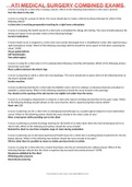 ATI MEDICAL SURGERY COMBINED EXAMS 2022&sol;2023