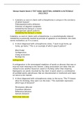 Mental Health Week 6 TEST BANK QUESTION&comma; ANSWERS & RATIONALE 2022&sol;2023