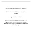 LML4810 - Legal Aspects Of Electronic Commerce October/ November 2022 Portfolio Memo with footnotes