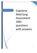 Capstone Med Surg Assessment 100+ questions with answers