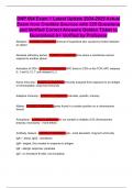 DNP 604 Exam 1 Latest Update 2024-2025 Actual Exam from Credible Sources with 225 Questions and Verified Correct Answers Golden Ticket to Guaranteed A&plus; Verified by Professor