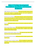 WGU C779 Web Development Foundations Questions and Answers Graded A&plus;
