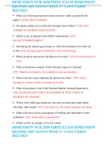 DIMENSION NUR 2058 FIRST EXAM DIMENSION Questions and Answers Rated A&plus; Latest Update 2022&sol;2023