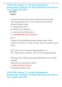 NURS 420 Chapter 31&colon; Nursing Management&colon; Hematologic Problems Test Bank Questions and Answers New Update 2022&sol;2023 
