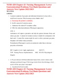 NURS 420 Chapter 43&colon; Nursing Management&colon; Lower Gastrointestinal Problems Test Bank Questions and Answers New Update 2022&sol;2023