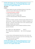 NURS 420 Chapter 43&colon; Nursing Management&colon; Lower Gastrointestinal Problems Test Bank Questions and Answers New Update 2022&sol;2023