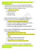 NUR 198 Peds &sol; OB Final Exam Questions and Answers New Update 2022&sol;2023