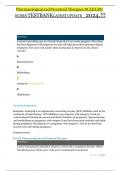 Pharmacological and Parenteral Therapies NCLEX RN NCSBN TESTBANK LATEST UPDATE 2024&period;&excl;&excl;&excl;