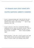 ATI MEDSURG EXAM LATEST UPDATE WITH MULTIPLE QUESTIONS&comma; CORRECTLY ANSWERED