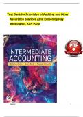 TEST BANK - Principles of Auditing and Other Assurance Services 22nd Edition by Ray Whittington&comma; Kurt Pany&vert; Complete Verified Chapter's