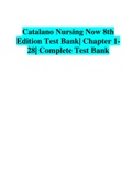 Catalano Nursing Now 8th Edition Test Bank| Chapter 1-28| Complete Test Bank