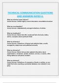 TECHNICAL COMMUNICATION QUESTIONS  AND ANSWERS RATED A&period;