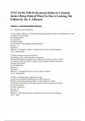 TEST BANK FOR Professional Ethics in Criminal Justice Being Ethical When No One is Looking&comma; 5th Edition by Jay S&period; Albanese