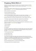 Prophecy PACU RN A v1 70 questions with 100&percnt; correct answers