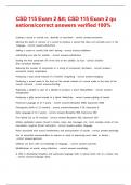 CSD 115 Exam 2 < CSD 115 Exam 2 questions&sol;correct answers verified 100&percnt;