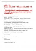 CSD 115-Exam 2< CSD 115 Exam 2< CSD 115 - EXAM 2 &lpar;Illinois state&rpar; combines set correct study guide questions and answers verified 100&percnt;