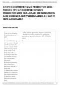 ATI PN COMPREHENSIVE PREDICTOR 2024 FORM C &sol;PN ATI COMPREHENSIVE PREDICTOR 2019 REAL EXAM 180 QUESTIONS AND CORRECT ANSWERS&vert;GRADED A&plus;&vert; GET IT 100&percnt; ACCURATE&excl;&excl;