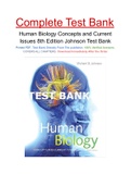 Human Biology Concepts and Current Issues 8th Edition By Michael D. Johnson Test Bank