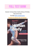 Memmler’s The Human Body in Health and Disease 14th Edition Cohen Hull Test Bank
