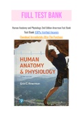 Human Anatomy and Physiology 2nd Edition Amerman Test Bank with Question and Answers, From Chapter 1 to 27