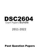 DSC2604 EXAM PACK 2022
