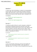 Latest HESI PN EXIT EXAM Bundle