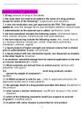 NUR 2474&sol; NUR2474 PHARMACOLOGY EXAM 1&period; QUESTIONS AND ANWERS