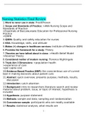 Nursing Statistics Final Exam Review 2022 with complete solution