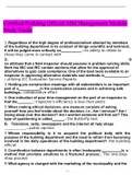 Certified Building Official MM Management Module Study Guide 2022 with complete solution