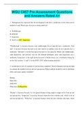 WGU C857 Pre-Assessment Questions and Answers Rated A&plus;