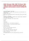 CSD 115 exam 1< CSD 115 Exam 1< CSD 115 exam 1&sol;combined study sets questions and answers correct verified 100&percnt;
