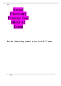Actual chemistry practice test hesi A2 Exam 2022