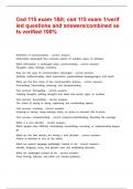 Csd 115 exam 1< csd 115 exam 1&sol;verified questions and answers&sol;combined sets verified 100&percnt;